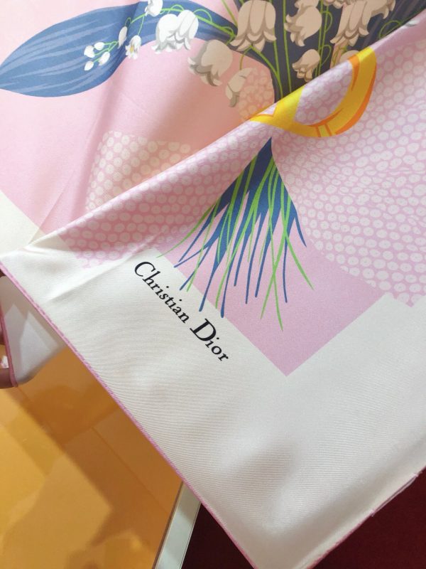 Dior silk square scarf