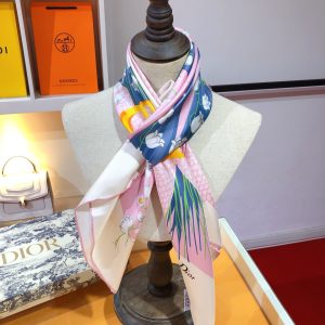 Dior silk square scarf